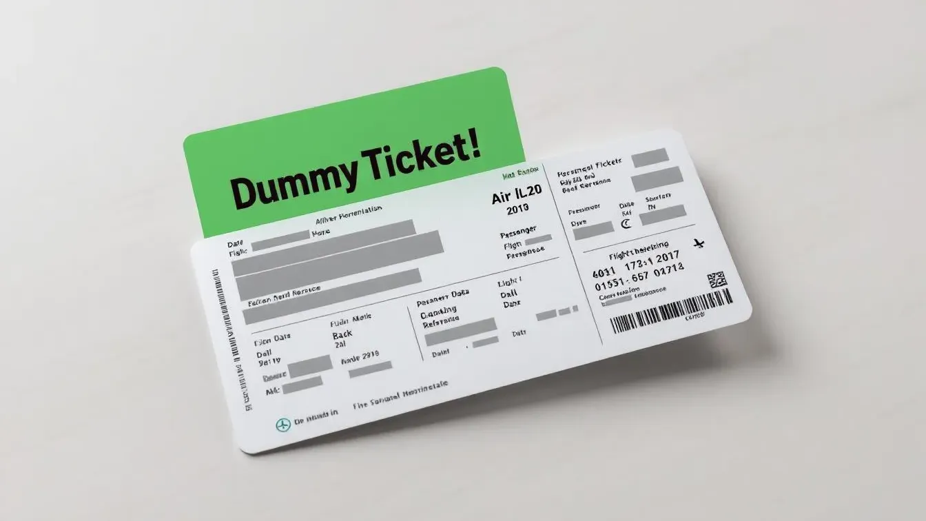 Embassy-Approved Dummy Ticket — Instant Delivery Worldwide