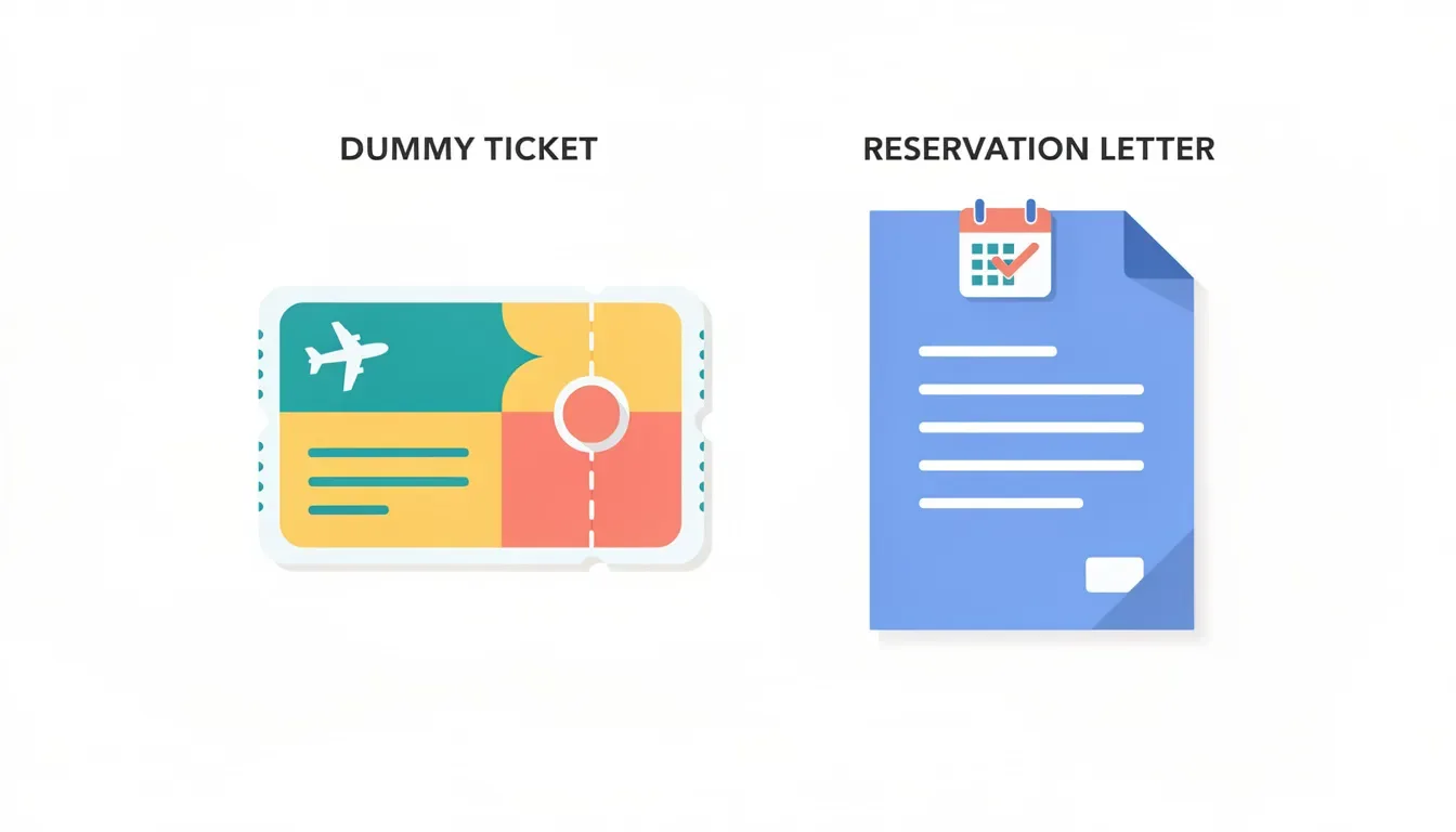 Dummy Ticket Vs Reservation Letter For Visa