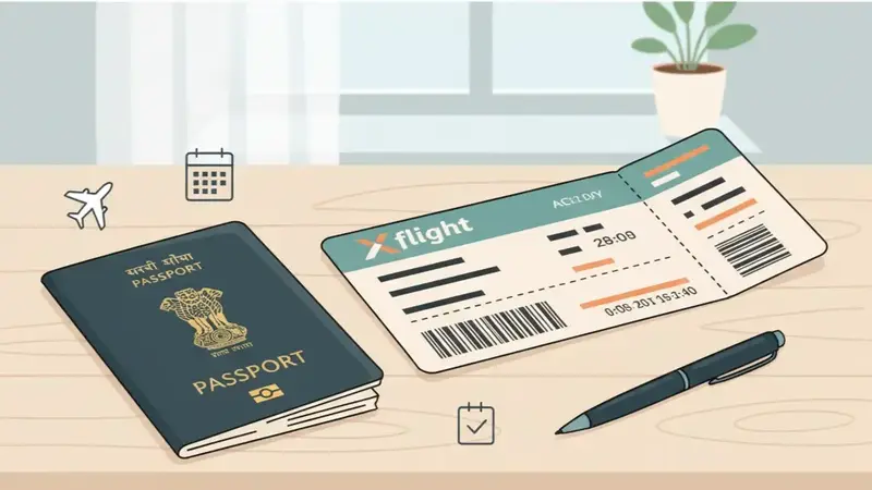 Embassy Verified Dummy Ticket Format for Visa in India