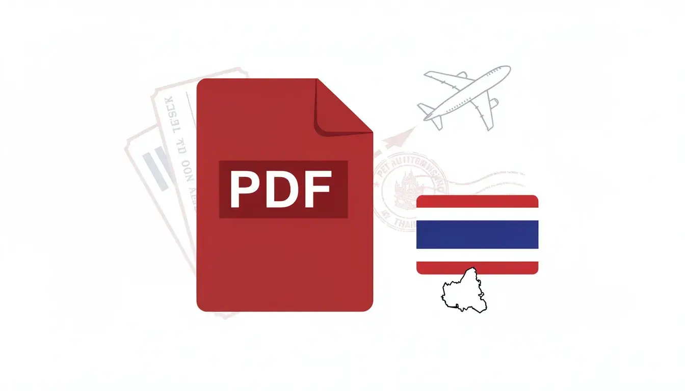 Dummy Ticket PDF Validity for Thailand