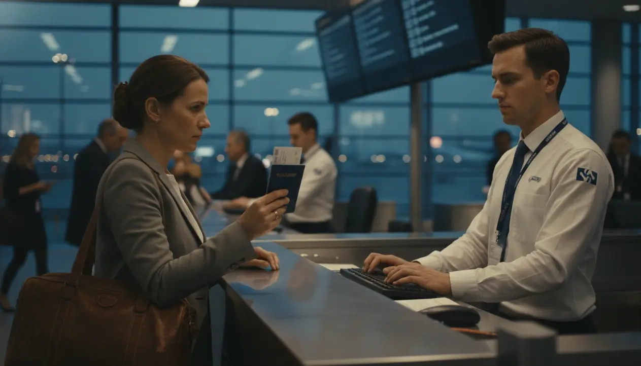 Refusing a Return Ticket at the Airport