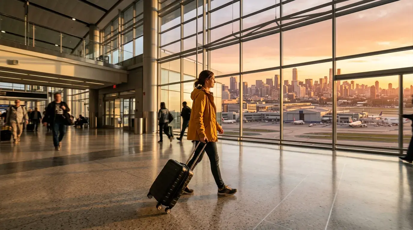 Onward Ticket From Another City Airport: Transfer and Exit Checks