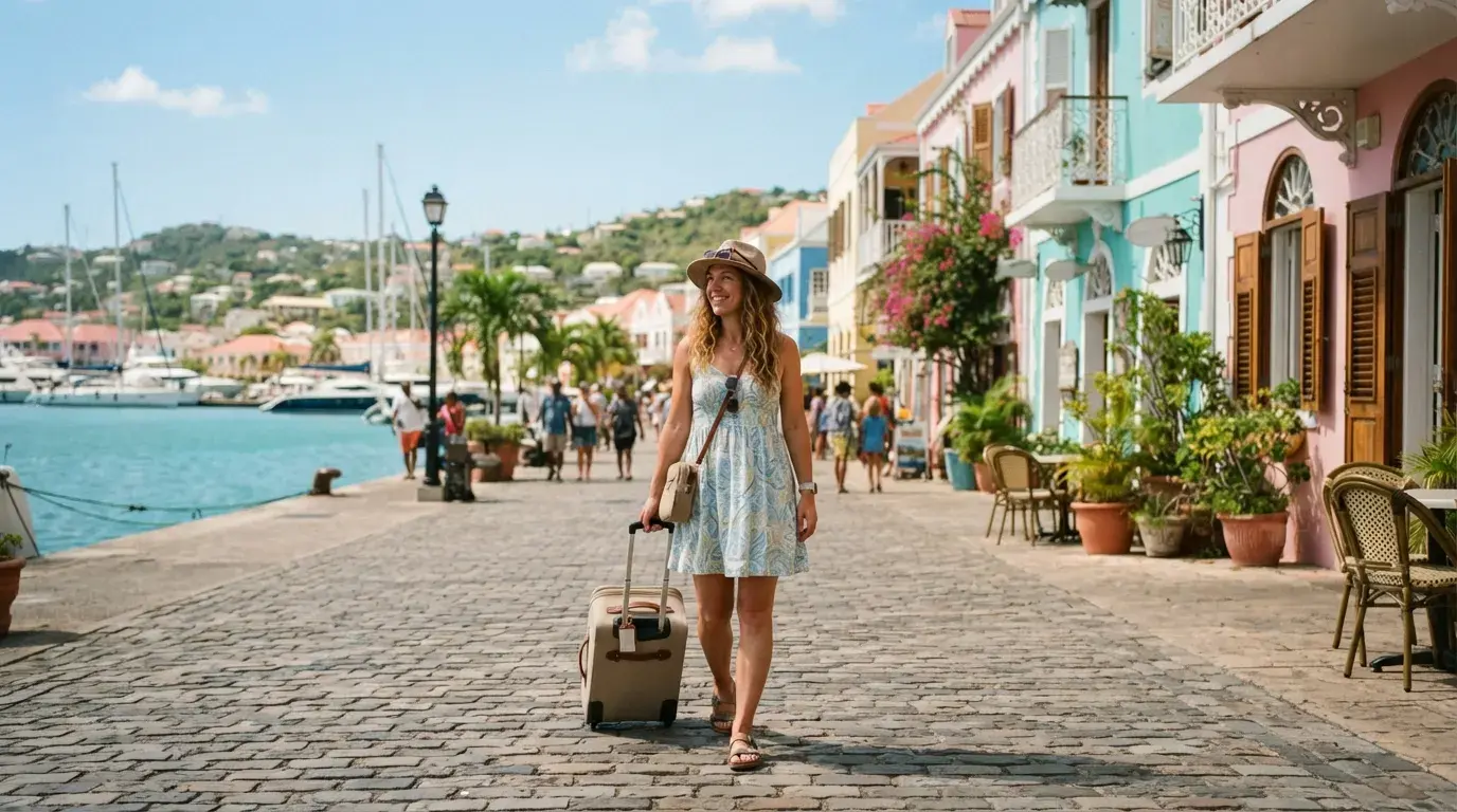 Curaçao Island-Hop Flight Proof: DI Card and Next Entry