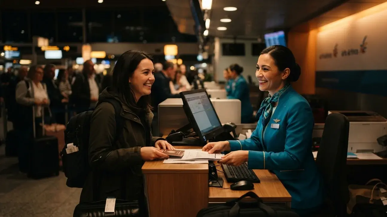 Why a 12:40 AM Flight Confuses Onward Ticket Checks at the Counter